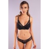 Golshan Gapara Big size Plunge Bra, Siyah Konforlu ve Şık Sütyen