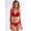 Golshan Gapara Big size Plunge Bra, Şarap Rengi Konforlu ve Şık Sütyen