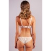 Golshan Gitana  Half Push Up Bra,Çiçekli Ekru Straplez Konforlu ve Şık Sütyen