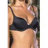 Günlük Kullanıma Uygun Siyah Zincir Aksesuarlı Yarım Push-Up Sütyen,Destekli, Düşük Dekolte Uyumlu