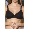 Siyah Anne İçin Konforlu Emzirme Sütyeni,PamukluTelsiz,Süngersiz, Mom Bra