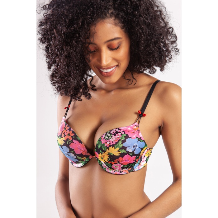 Golshan Garden Heavy Push up Bra, Siyah Konforlu ve Şık Sütyen