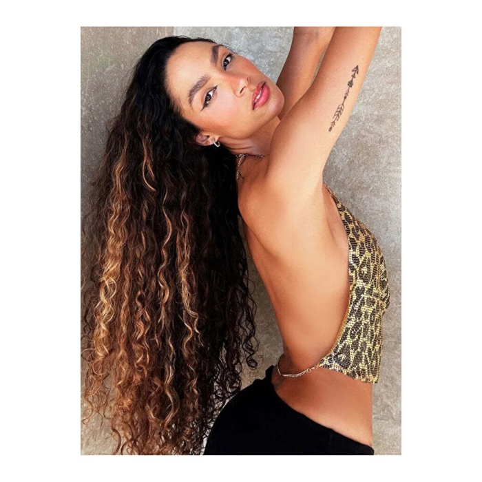 Kristal Leopard Taşlı Parlak Crop & Bluz Kolsuz Kayık Yaka Parti Plaj Büstiyer