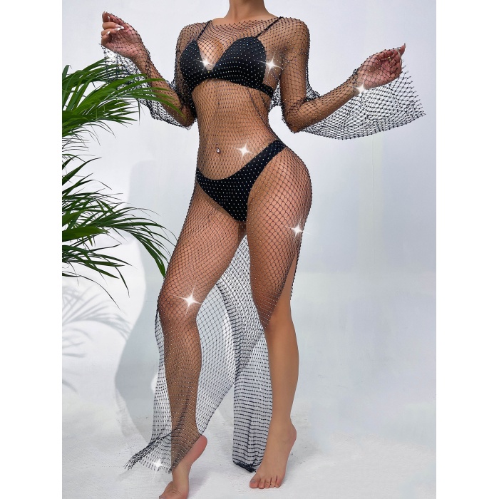 UZUN KOLLU UZUN ELBİSE.