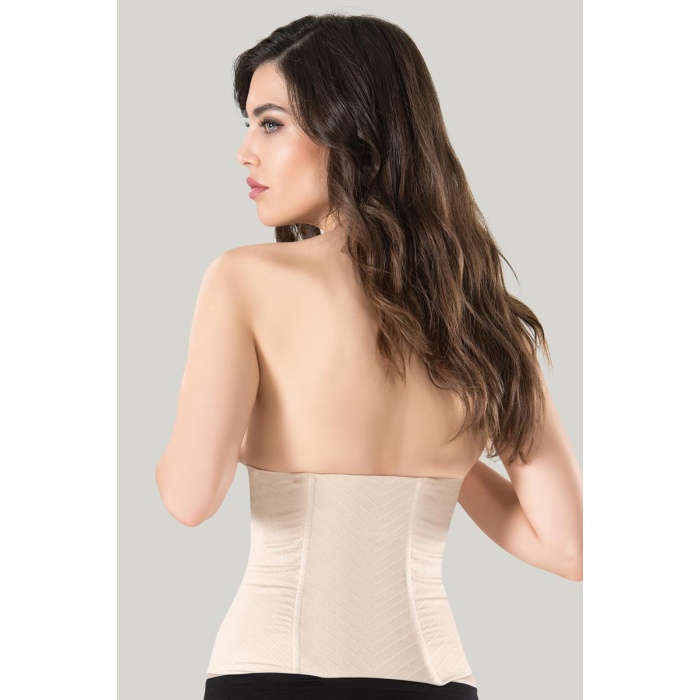 Agraflı Bel Korsese,Underbust Toparlar,1 Beden İncelten,Gün Boyu Konforlu Sıkılaştırıcı Bambu Korse