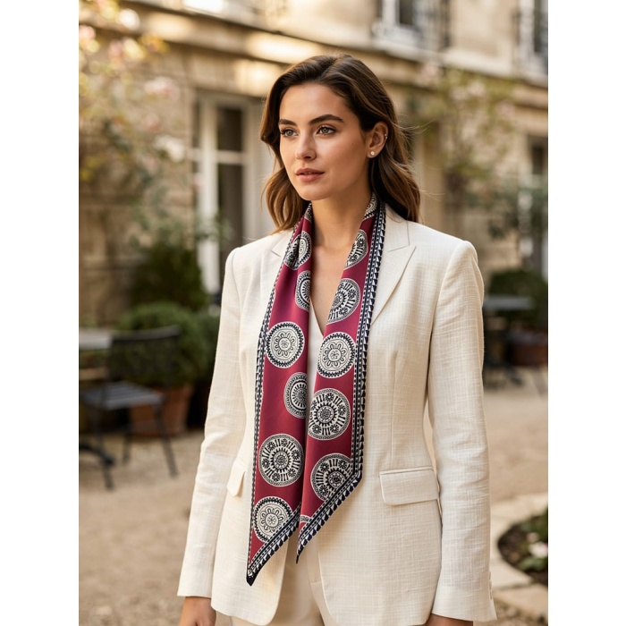 Şık Kombin Tamamlayıcı Kadın Saten Fular Günlük & Özel Gün – Hediye Olarak Alınır