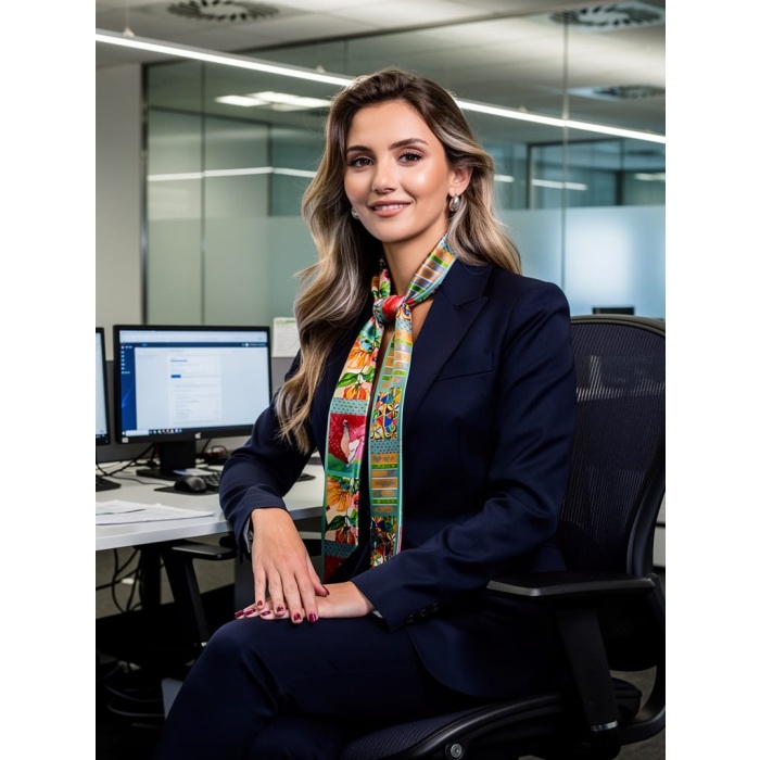 Kadın Çiçek Hayvan Desenli Modern Fular – Boyun, Çanta & Saç Aksesuarı – Şık Hediye Alternatifi