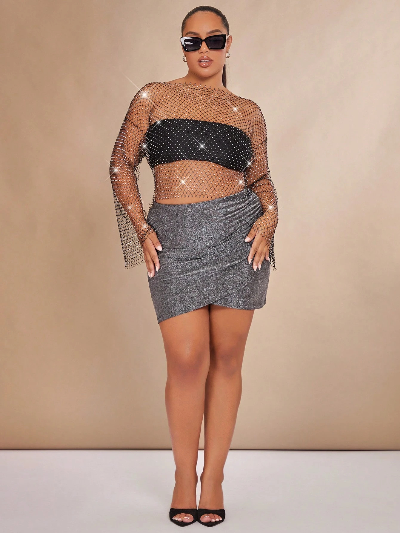 BÜYÜK BEDEN KOLLU BLUZ