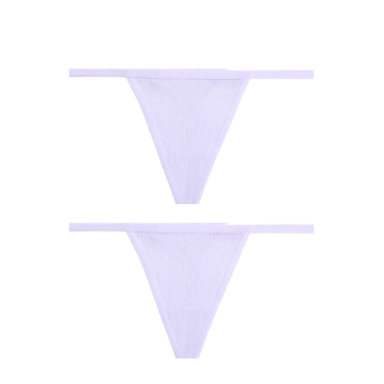 Arias Closet 2li Süprem Penye Tanga String	 Beyaz