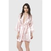 Arias Closet Somon Kısa Saten Sabahlık