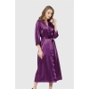 Arias Closet Mor Uzun Saten Sabahlık