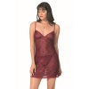 Arias Closet Bordo Kısa Jakarlı Gecelik