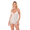 Arias Closet Ekru Jakarlı Bodysuit Gecelik