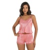 Arias Closet Mercan Saten Şort Takımı 9210