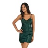 Arias Closet Yeşil Kısa Saten Gecelik 8231