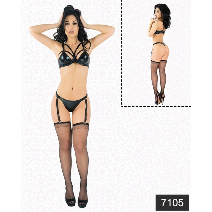 Arias Closet Lateks Bralet Jartiyer Takımı