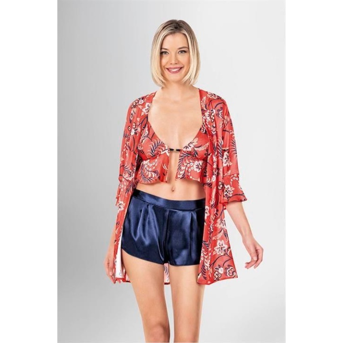 Arias Closet 3lü Şort Takımı Desenli