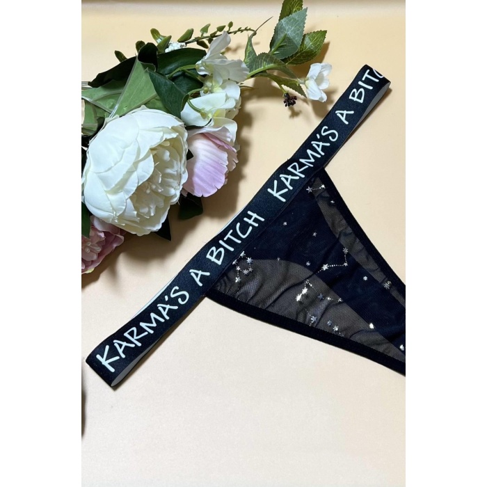 Arias Closet Yazılı String Tanga
