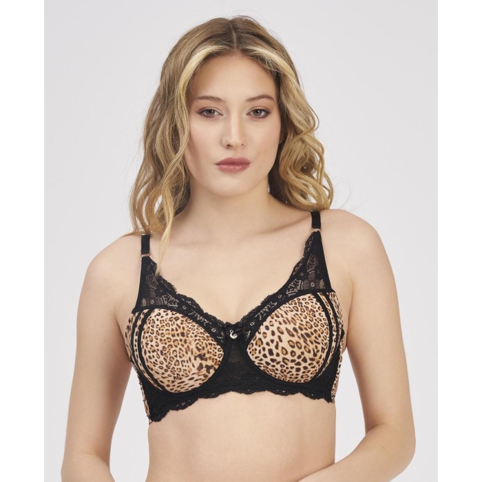 MOONLIGHT 2209 BALENLİ DESTEKSİZ LEOPAR SÜTYEN