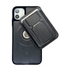 Apple İphone 11 Elite MagSafe Kılıf Ve FoldStand Cüzdan Füme