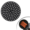 Epilons® Renkli Isıya Dayanıklı Yıkanılabilir Silikon Fırın Ve Airfryer Yuvarlak Pişirme Matı 23 Cm