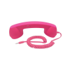 Cep Telefonları İçin Hoparlör Ve Mikrafon Görevli Retro Kablolu Telefon Ahizesi (pembe)