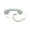 Cep Telefonları İçin Hoparlör Ve Mikrafon Görevli Retro Kablolu Telefon Ahizesi (beyaz)