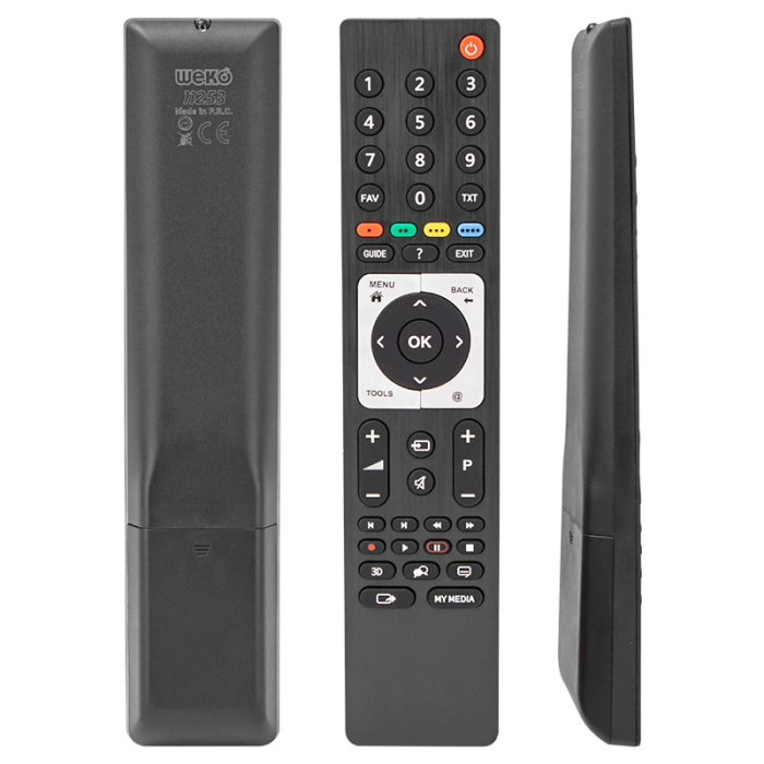 Kl Arçelik-beko-grundıg 3d Metalik Göbek Guıde Tuşlu Ts4187r-2 Lcd Kumandası Rc3304805/01s-rm-l271
