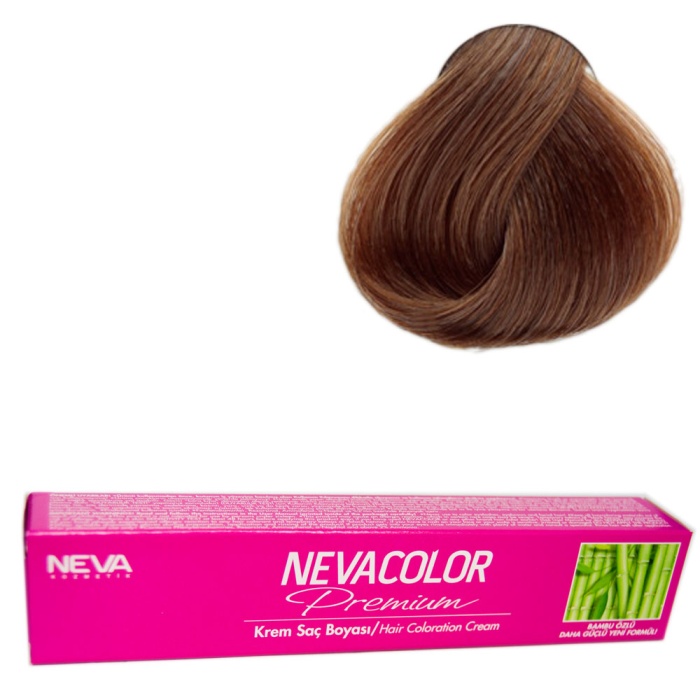 Nevacolor Tüp Boya  7.1 Küllü Kumral x 4 Adet + Sıvı Oksidan 4 Adet