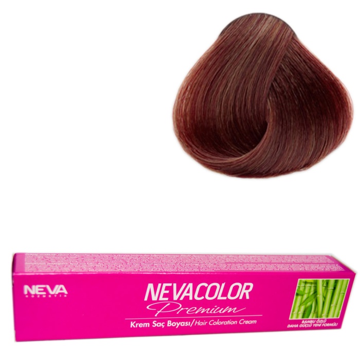 Nevacolor Tüp Boya  6.77 Sıcak Çikolata x 4 Adet + Sıvı Oksidan 4 Adet
