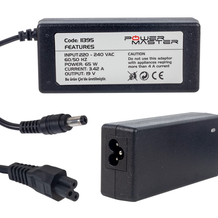 19 Volt - 3.42 Amper - 65 Watt 5.5*2.1 Uçlu Acer Notebook Adaptör