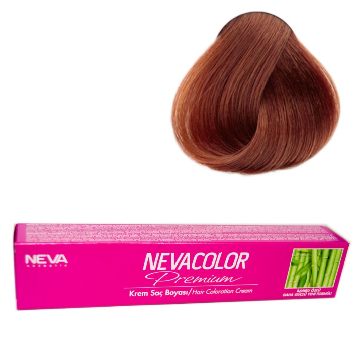 Nevacolor Tüp Boya  7.07 Gizemli Kahve x 4 Adet + Sıvı Oksidan 4 Adet