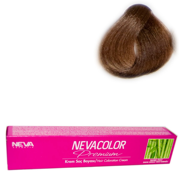 Nevacolor Tüp Boya  8.0 Yoğun Açık Kumral x 4 Adet + Sıvı Oksidan 4 Adet