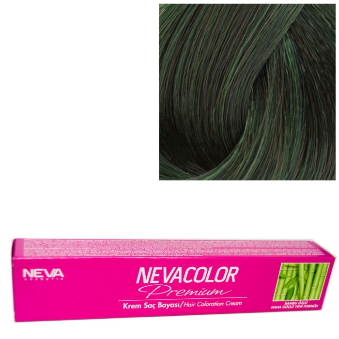 Nevacolor Tüp Boya  0.13 Yoğun Yeşil x 4 Adet + Sıvı Oksidan 4 Adet