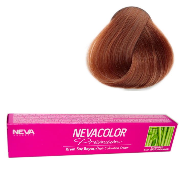 Nevacolor Tüp Boya  8.07 Karamel x 4 Adet + Sıvı Oksidan 4 Adet