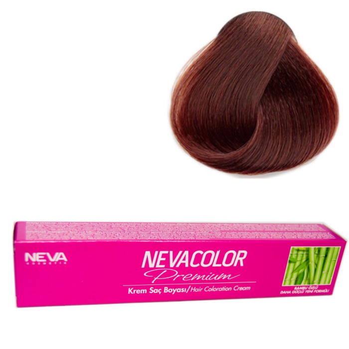 Nevacolor Tüp Boya  4.07 Türk Kahvesi x 4 Adet + Sıvı Oksidan 4 Adet