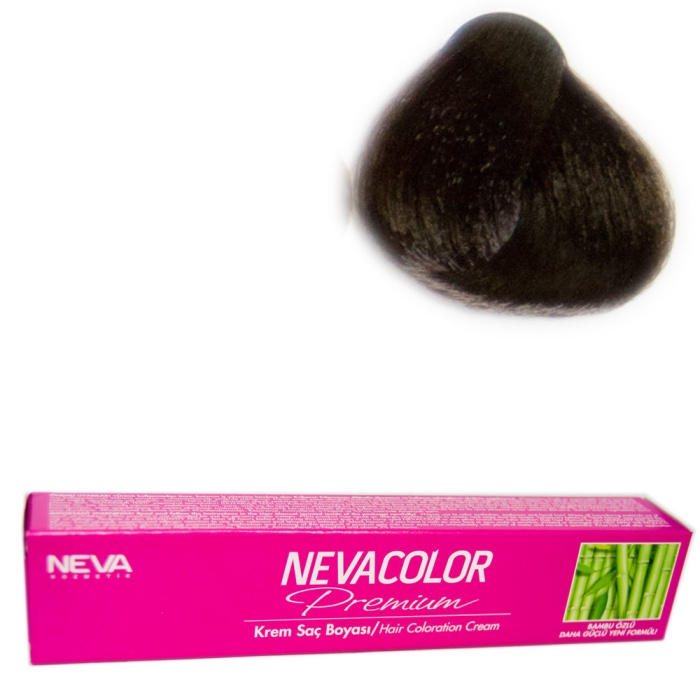 Nevacolor Tüp Boya  6.71 Koyu Kumral Küllü Kahve x 4 Adet + Sıvı Oksidan 4 Adet