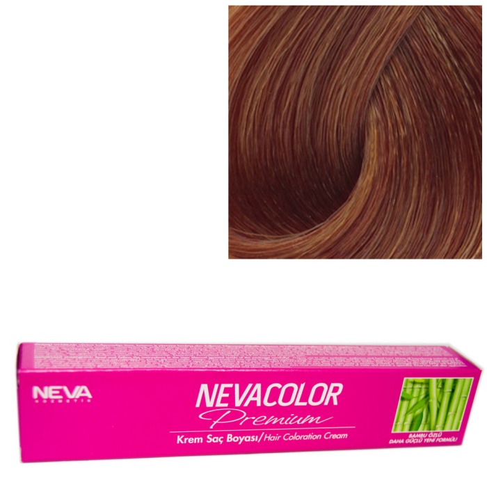 Nevacolor Tüp Boya  7.32 Bal Kumral x 4 Adet + Sıvı Oksidan 4 Adet