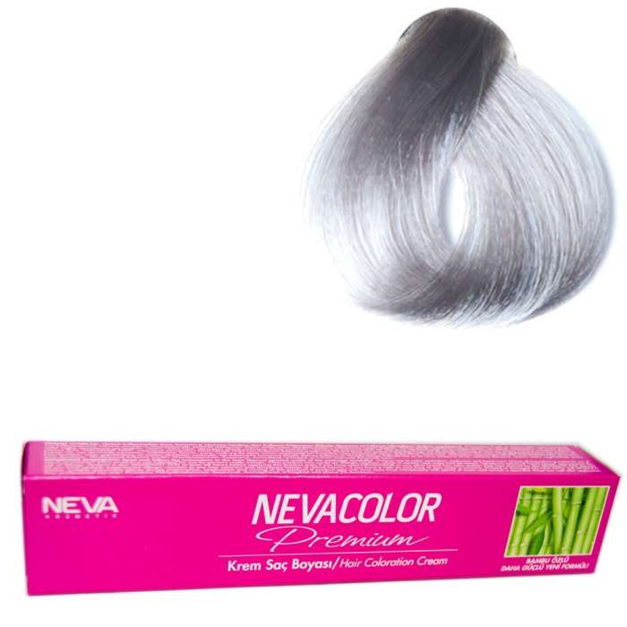 Nevacolor Tüp Boya  9.01 Gümüş x 4 Adet + Sıvı Oksidan 4 Adet