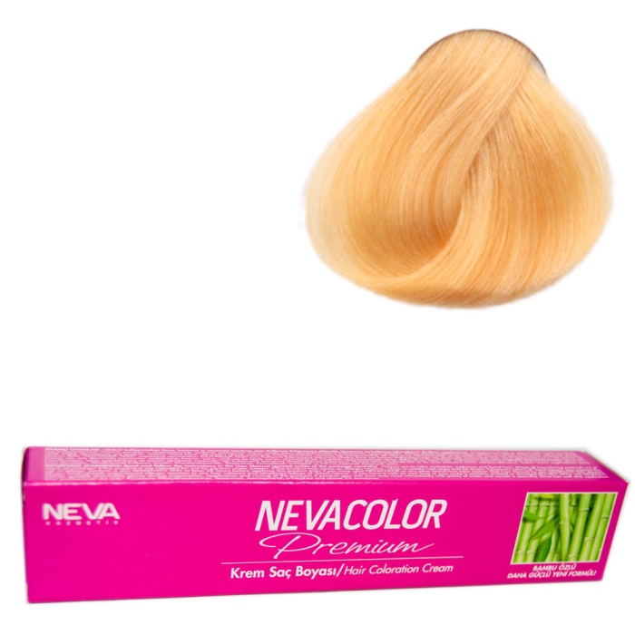 Nevacolor Tüp Boya 10.03 Ekstra Doğal Altın Platin x 4 Adet + Sıvı Oksidan 4 Adet