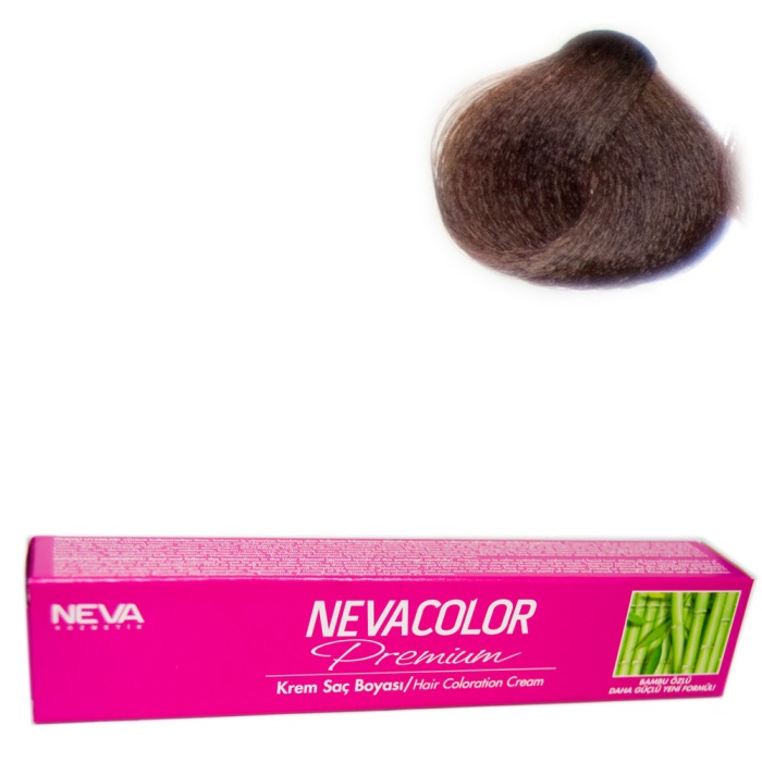 Nevacolor Tüp Boya  6.3 Fındık Kabuğu x 4 Adet + Sıvı Oksidan 4 Adet