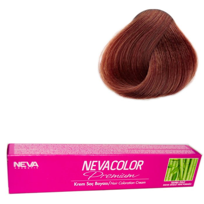Nevacolor Tüp Boya  6.35 Çikolata Karamel x 4 Adet + Sıvı Oksidan 4 Adet