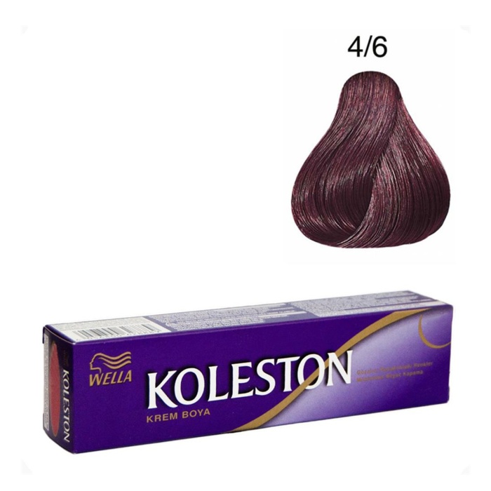 Koleston Tüp Boya  4/6 Kızıl Viyole x 4 Adet + Sıvı Oksidan 4 Adet