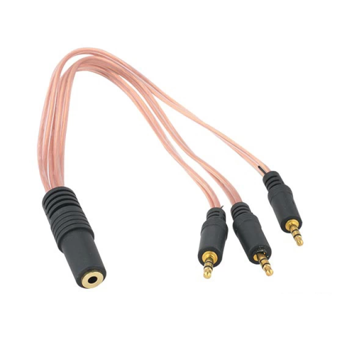 3.5 Mm Stereo Dişi / 3 X 3.5 Stereo Erkek 5+1 Kablo