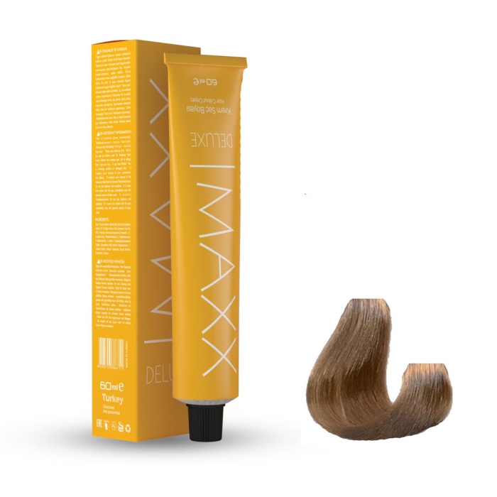 Maxx Deluxe Tüp Boya 911.1 Extra Açıcı Küllü Sarı 60 ml x 4 Adet + Sıvı Oksidan 4 Adet