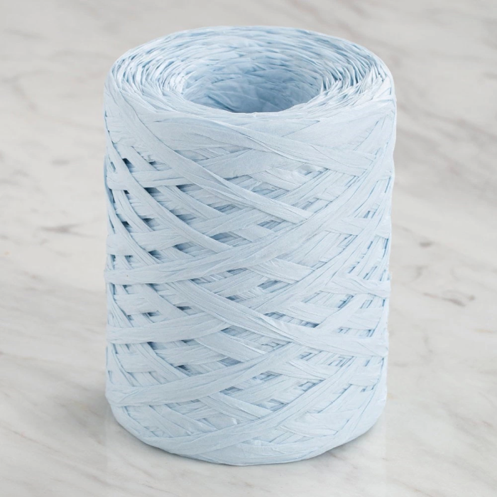 Loren Natural Raffia 90 Gr Açık Mavi Kağıt İp - 27