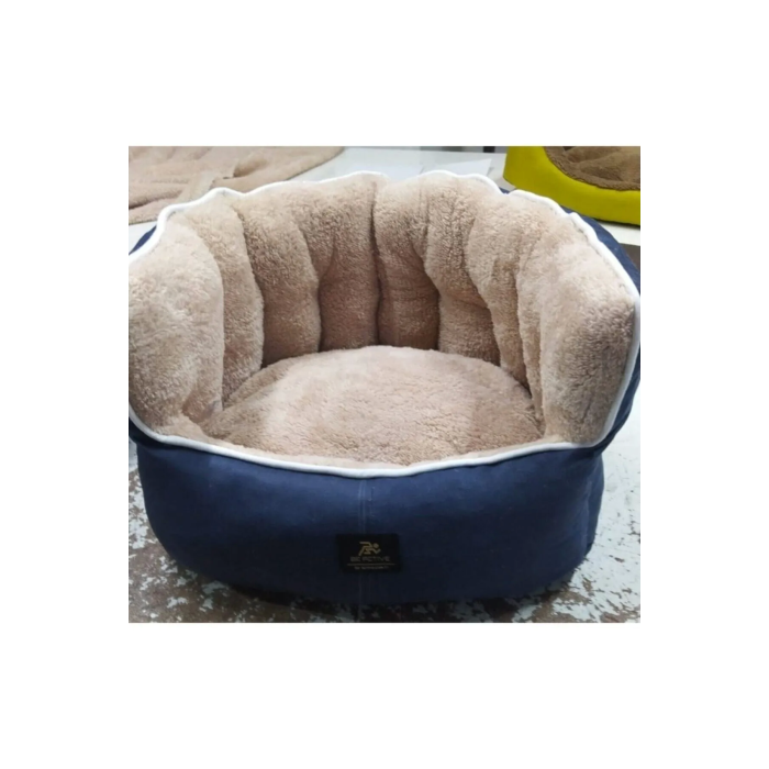 Prenses Kedi Köpek Yatağı Kot Kumaş Pamuk Dokulu Evcil Hayvan Yatağı