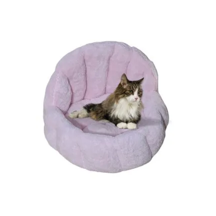 Prenses Kedi Köpek Yatağı Pamuk Dokulu Evcil Hayvan Yatağı (koyu Pembe)