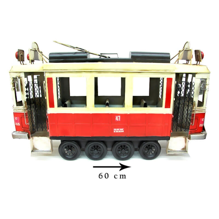 Dekoratif Metal Taksim Tramvay Büyük
