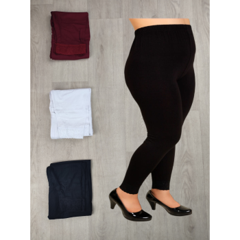 Battal Beden Bilek Kısımları Dantelli Kadın Tayt - 180